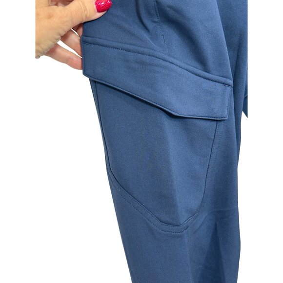 Adidas Men’s Navy Blue Golf Casual Pants 30 x 30 GM3494 Pockets Loops Logo Woven - Picture 8 of 16